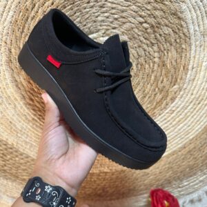 Mocasin Negro Gamuza Unisex